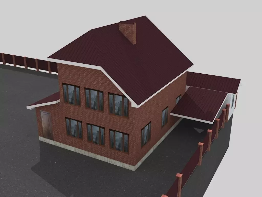 house 0073R Low-poly 3D model_0