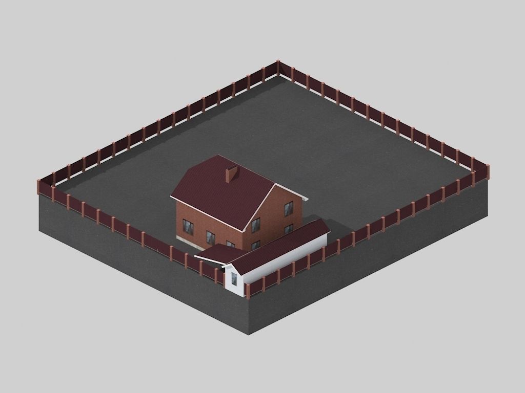 house 0073R Low-poly 3D model_2