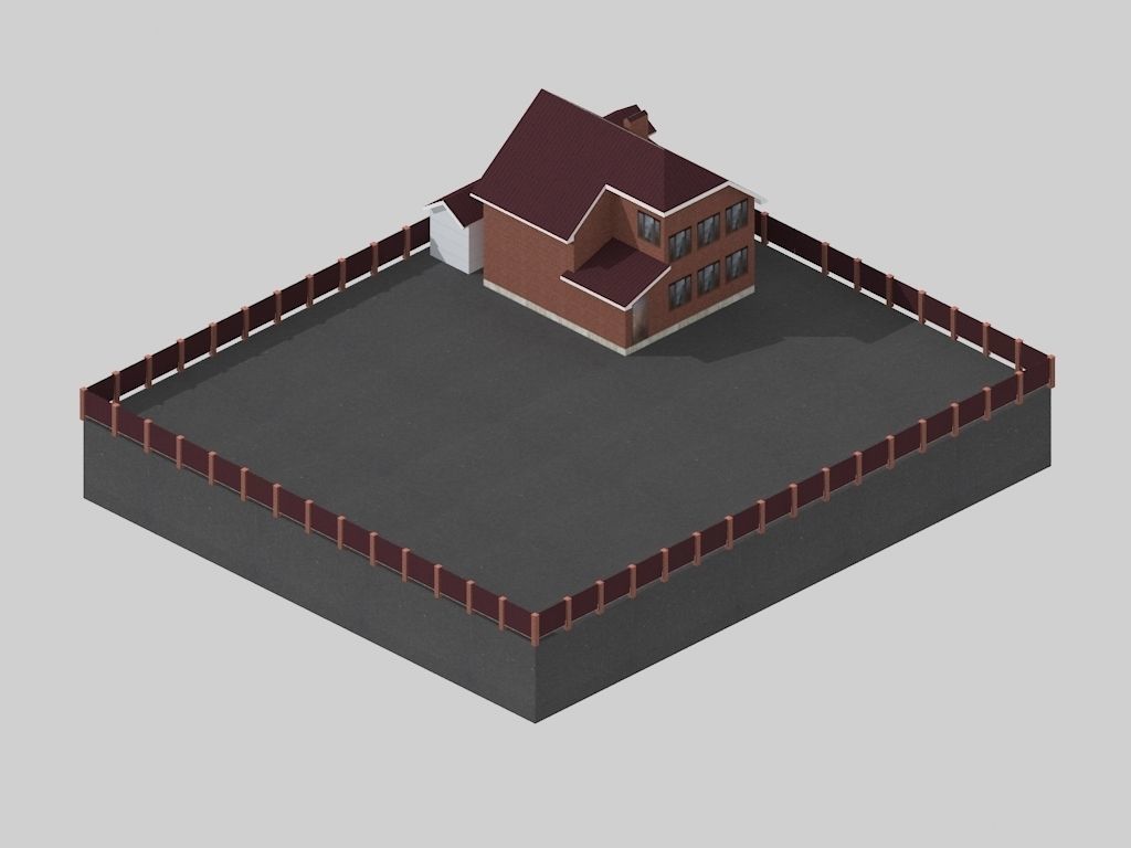 house 0073R Low-poly 3D model_3