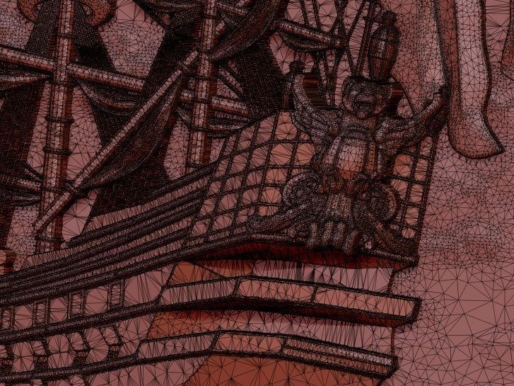 Lighthouse and sailboat bas relief for CNC 3D print model_7