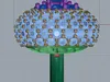 Emerald Pave Dome Earrings Diamond 3D model 3D printable | CGTrader