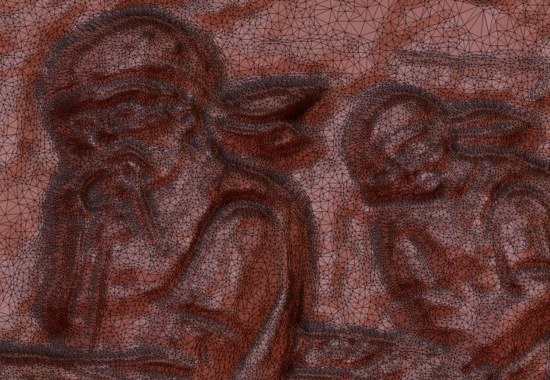 Asian horsemen Bas relief for CNC 3D print model_7