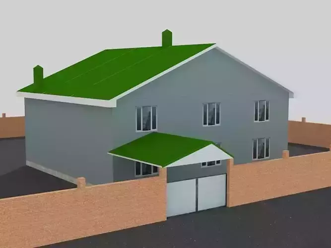 House with roof
