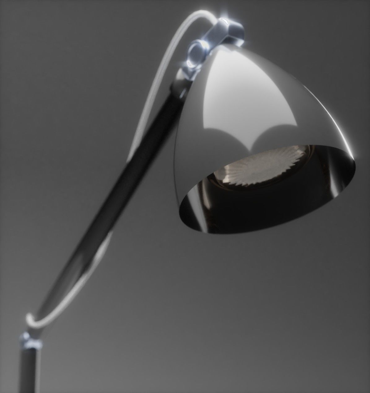 Lamp 3d model table with shade 3D model_1