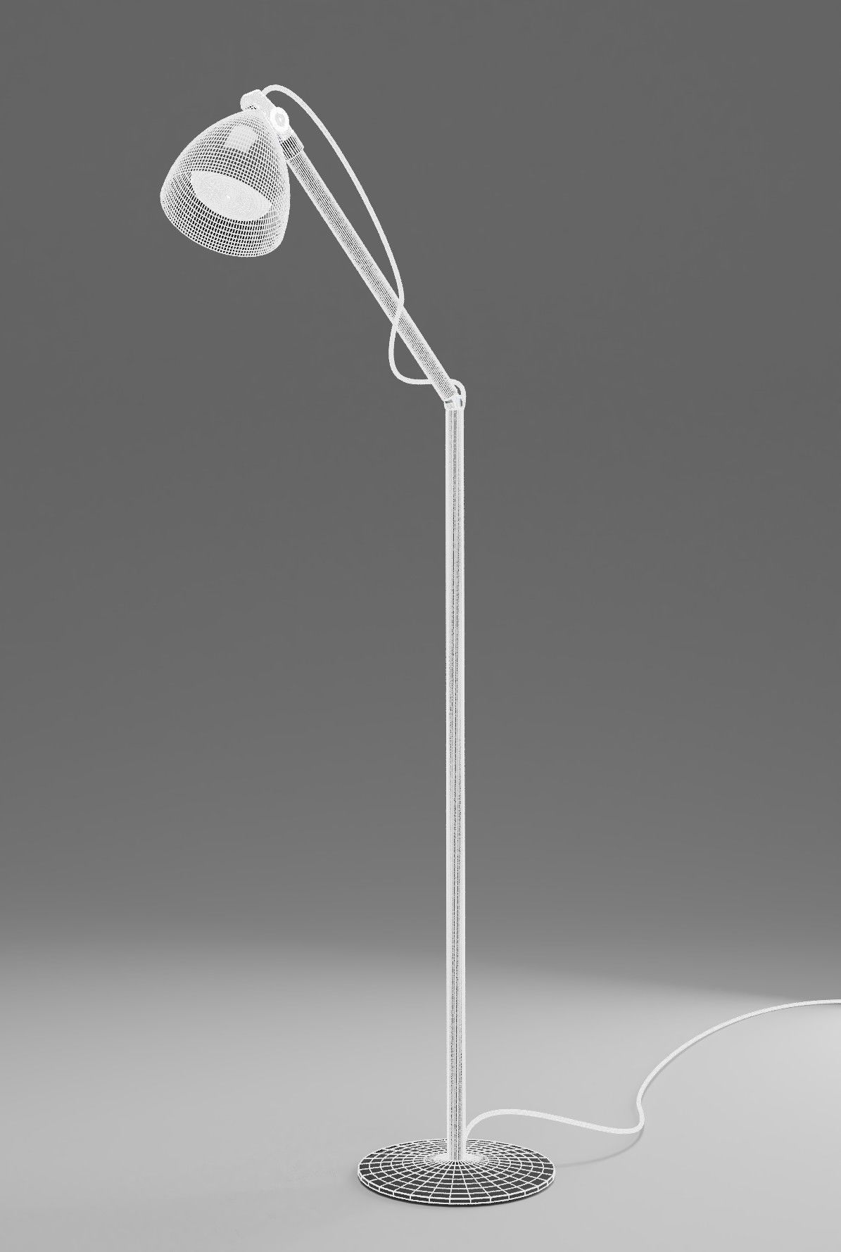 Lamp 3d model table with shade 3D model_5