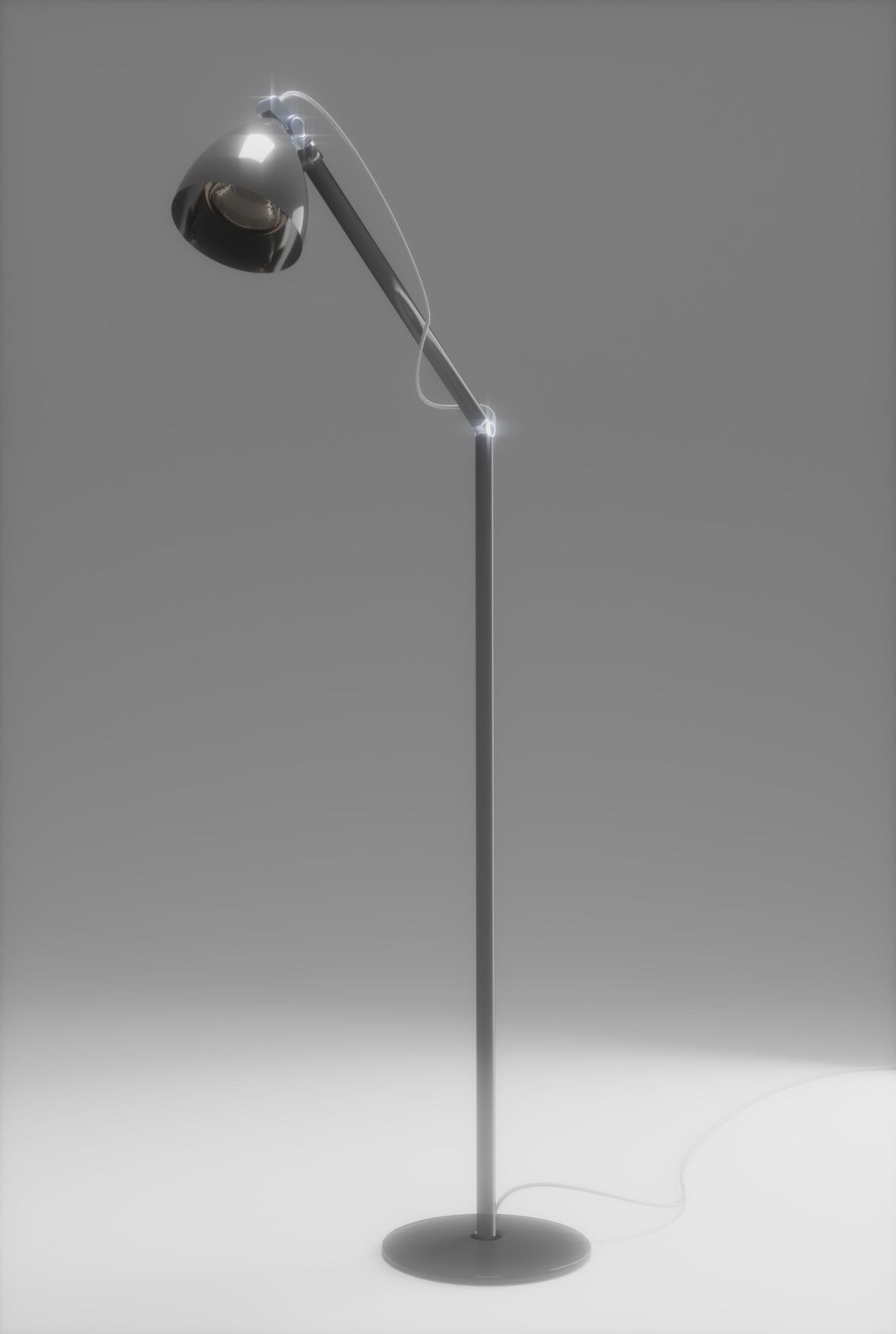 Lamp 3d model table with shade 3D model_4