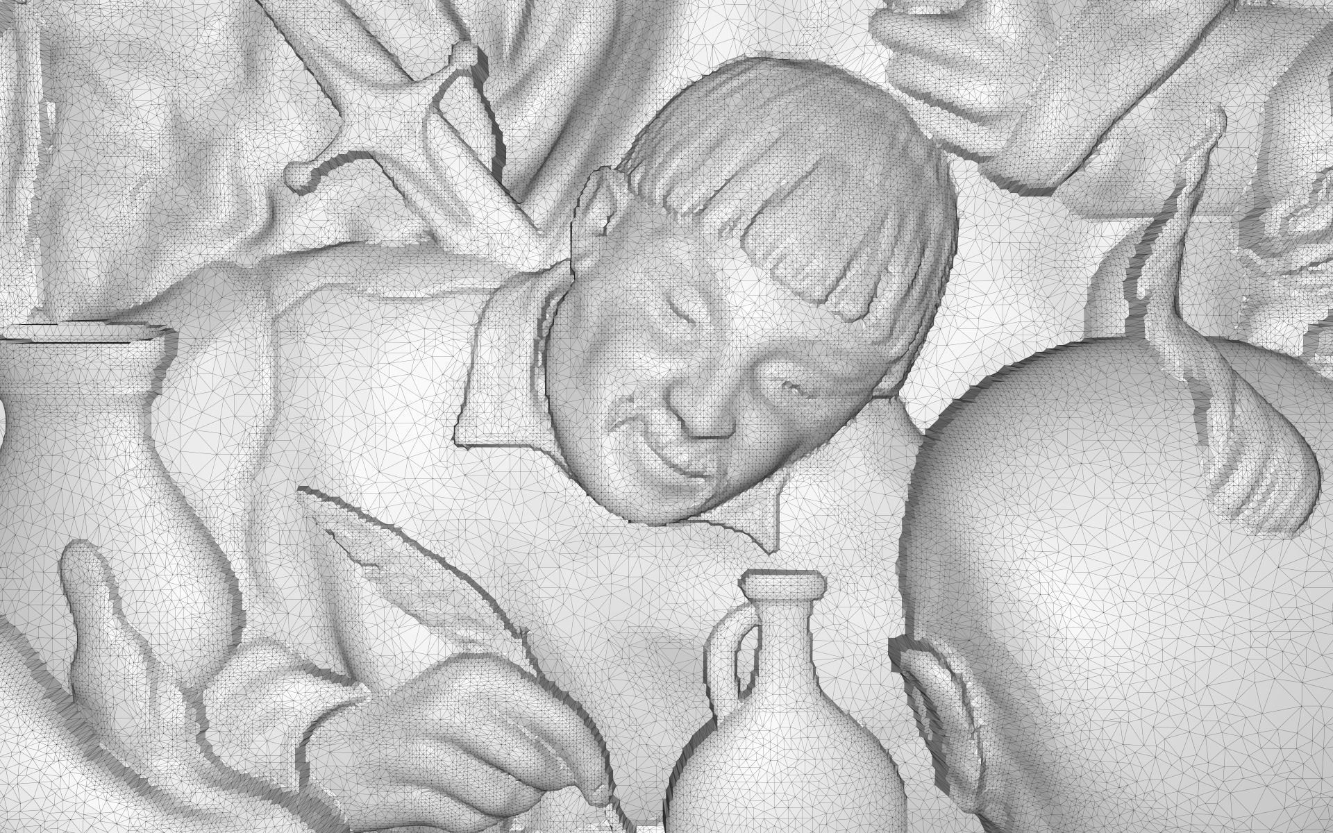 Reply of the Zaporozhian Cossacks Bas relief 3D print model_4