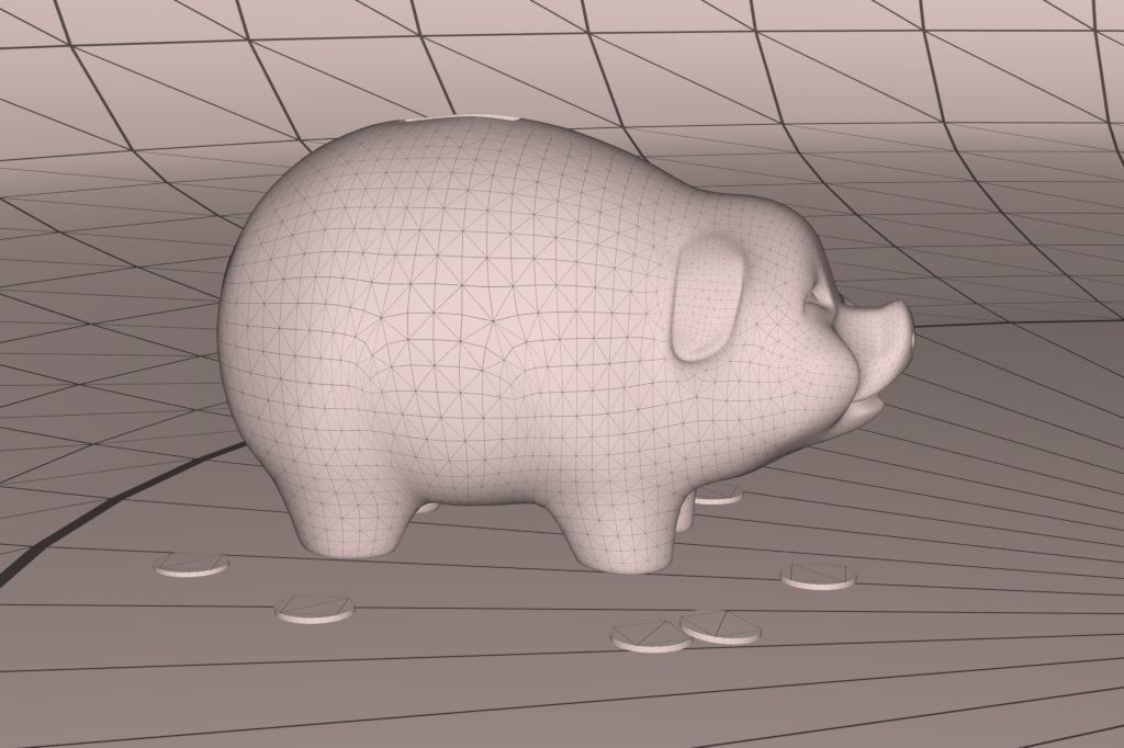 Piggy Bank 3D model_11