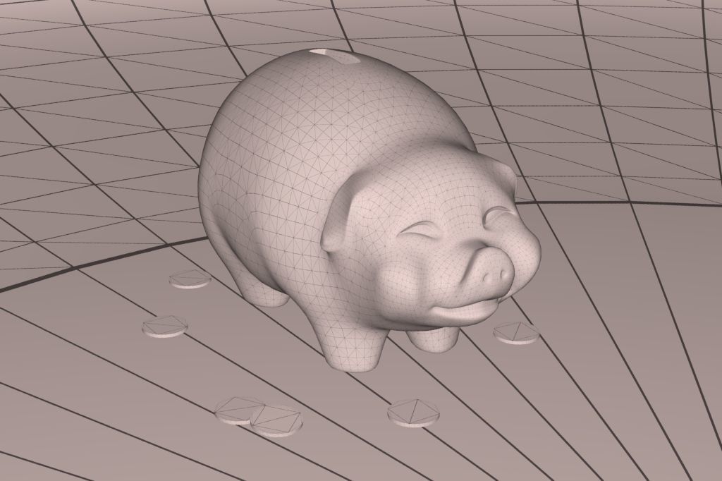 Piggy Bank 3D model_10