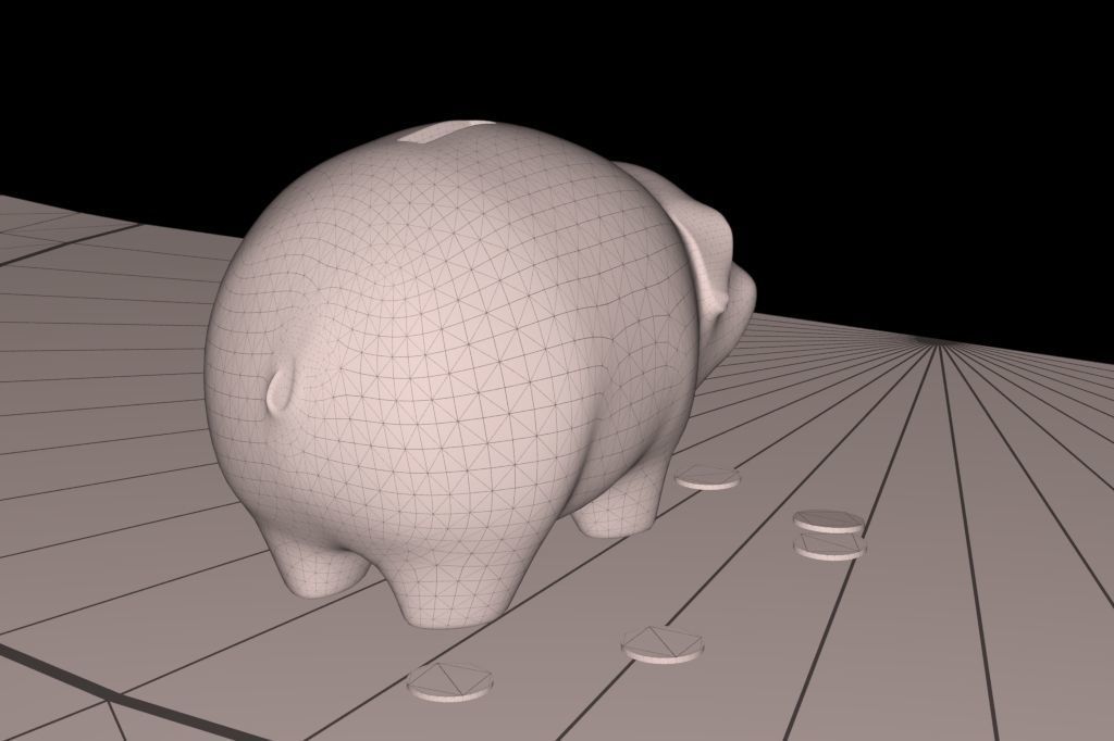 Piggy Bank 3D model_12