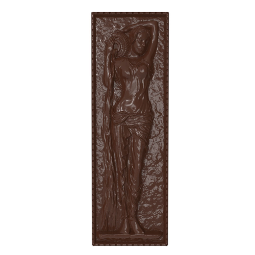 Greek girl with water bas relief