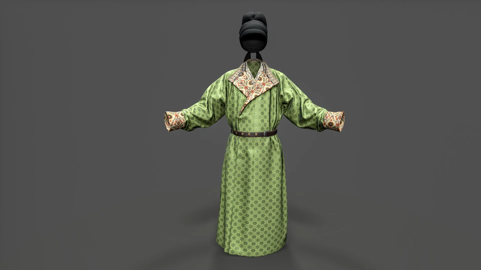 character robe Low-poly 3D model