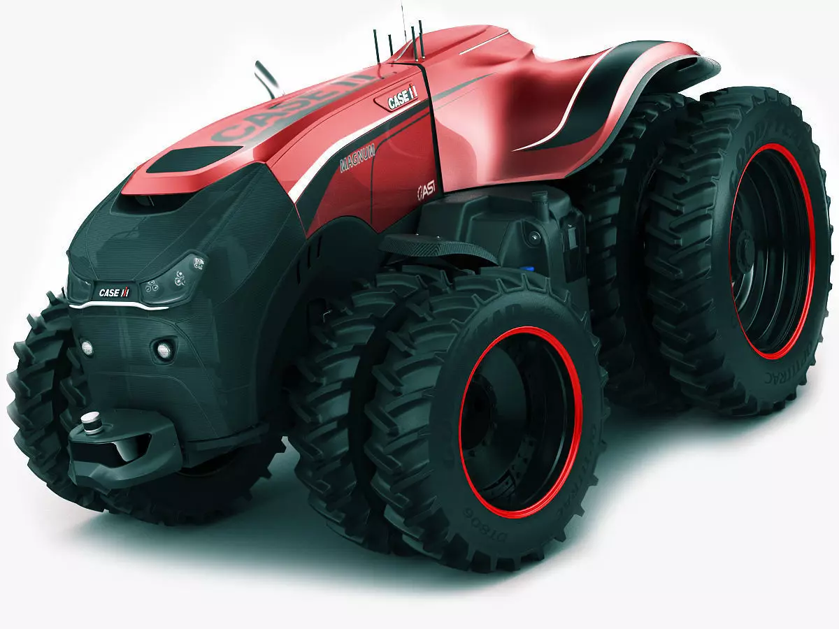 Case IH Autonomous Concept Tractor 3D model_0