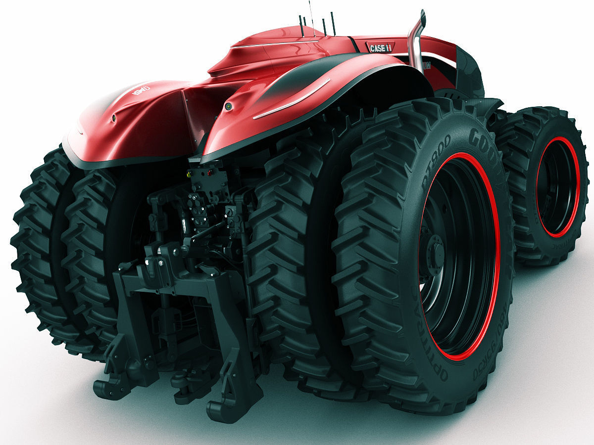 Case IH Autonomous Concept Tractor 3D model_1