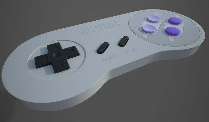 Snes Controller 3D model
