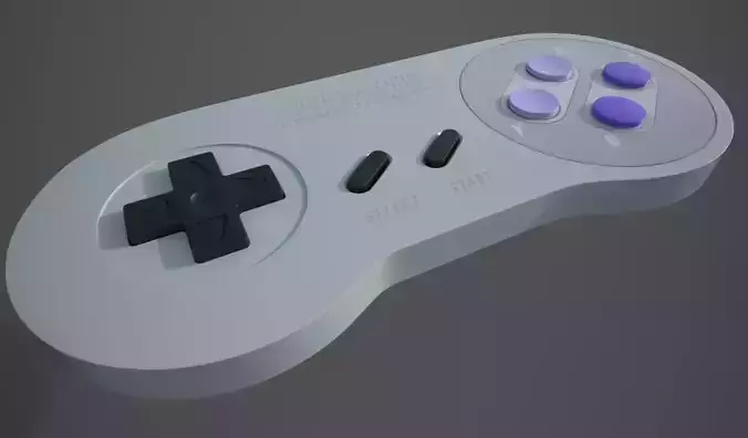Snes Controller 3D model