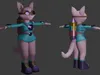 Sci-Fi Aviator Cat Girl - Stylized 3D Character 3D model | CGTrader