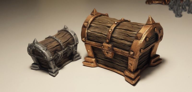 Treasure chest 3D print model_3