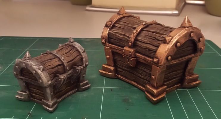 Treasure chest 3D print model_4