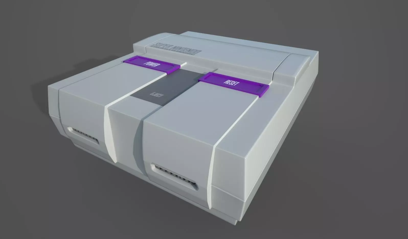 Snes Console 3D model