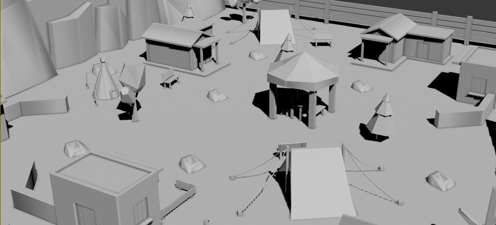 Low poly Desert Game environment Low-poly 3D model_3