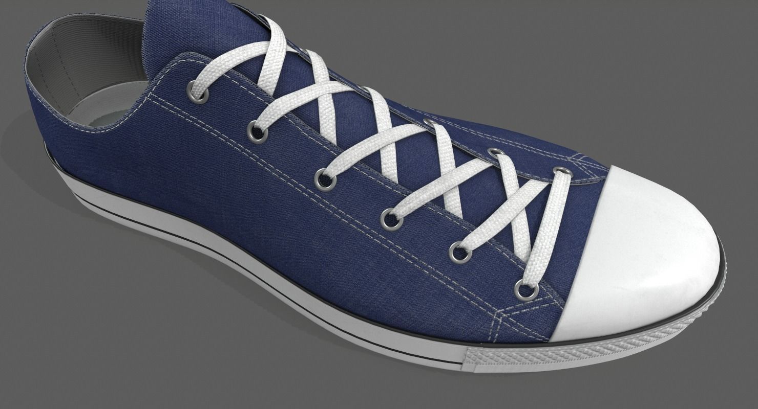 Realistic Sports Sneakers 3D model_4
