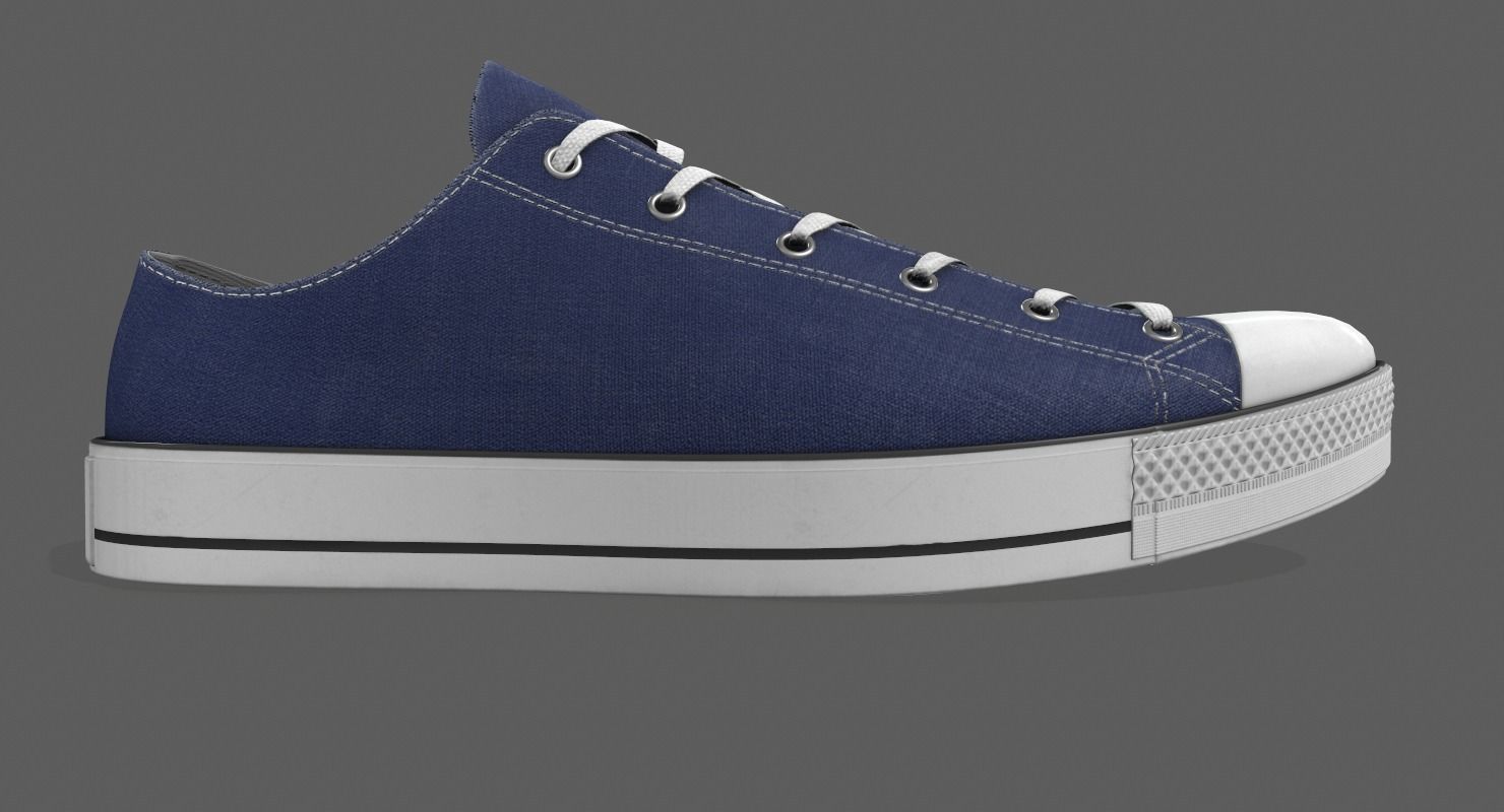 Realistic Sports Sneakers 3D model_2