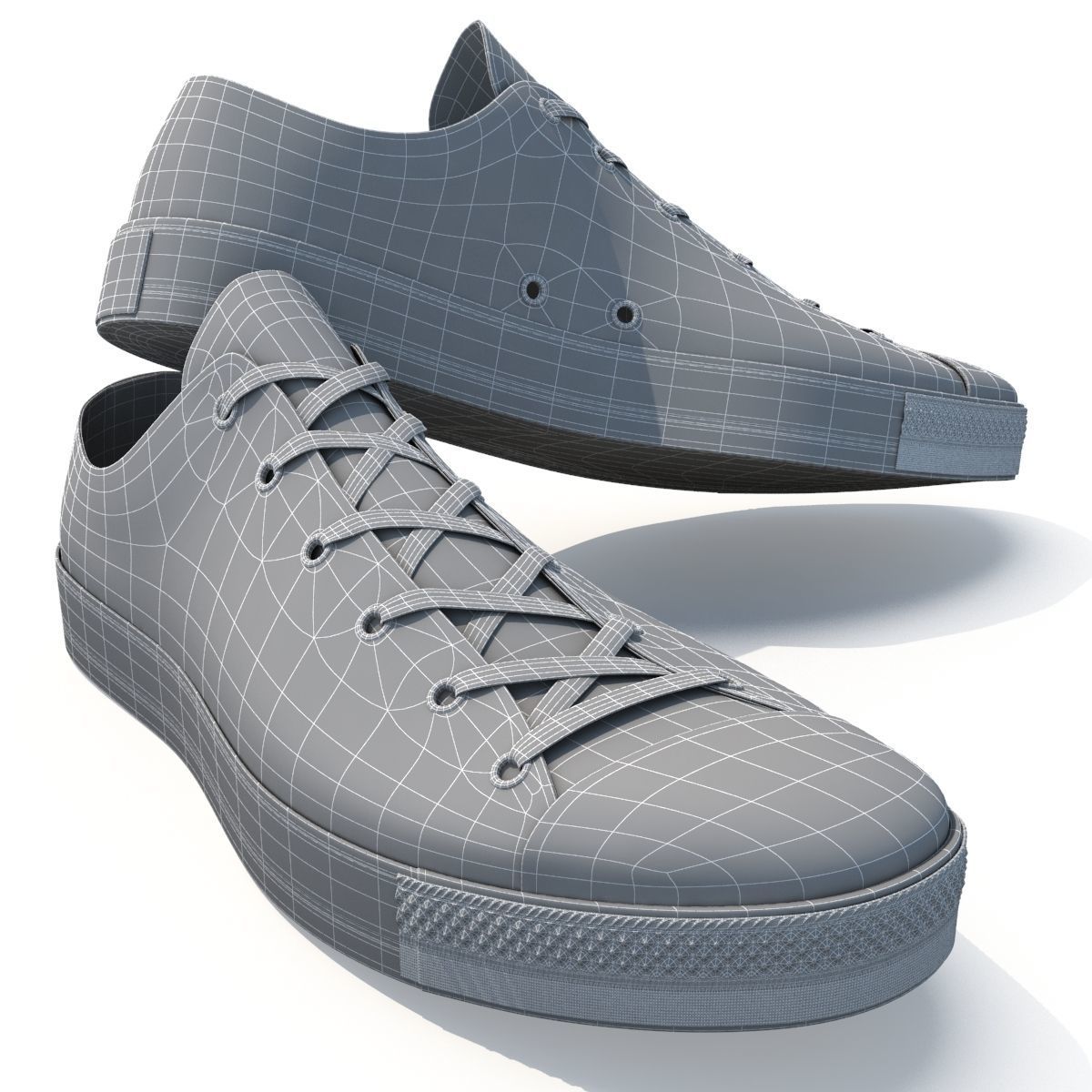 Realistic Sports Sneakers 3D model_9