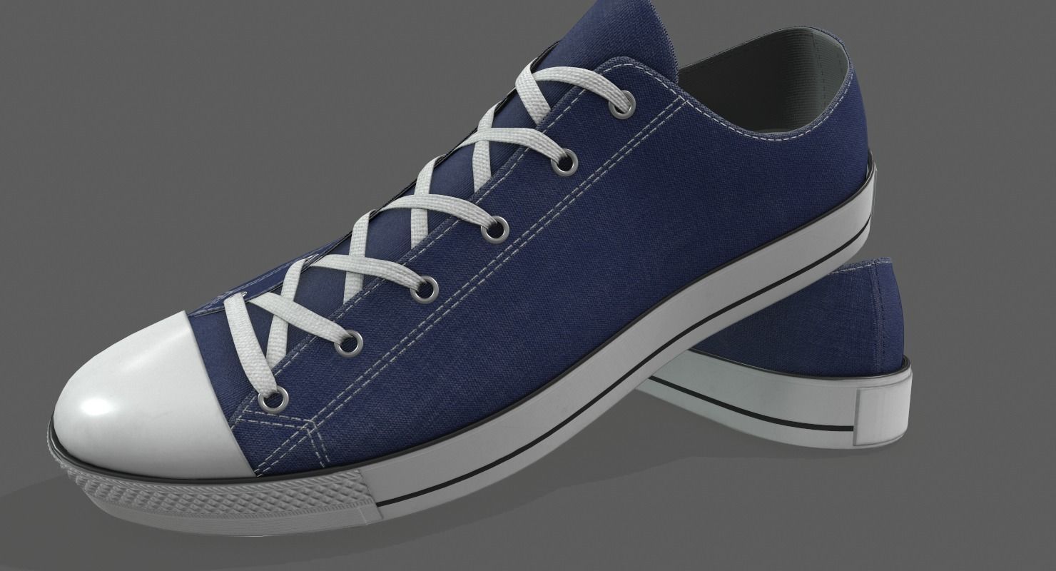 Realistic Sports Sneakers 3D model_5