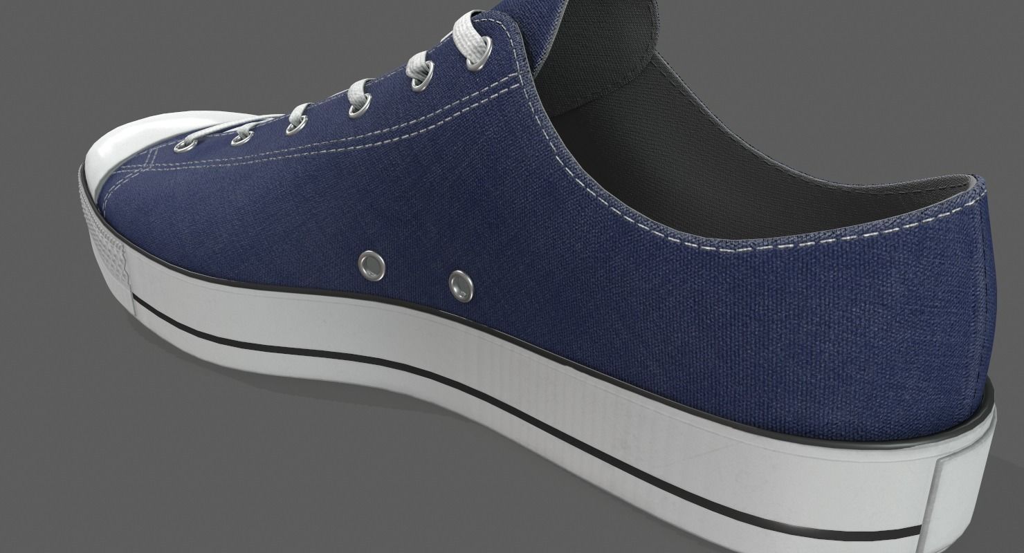 Realistic Sports Sneakers 3D model_3