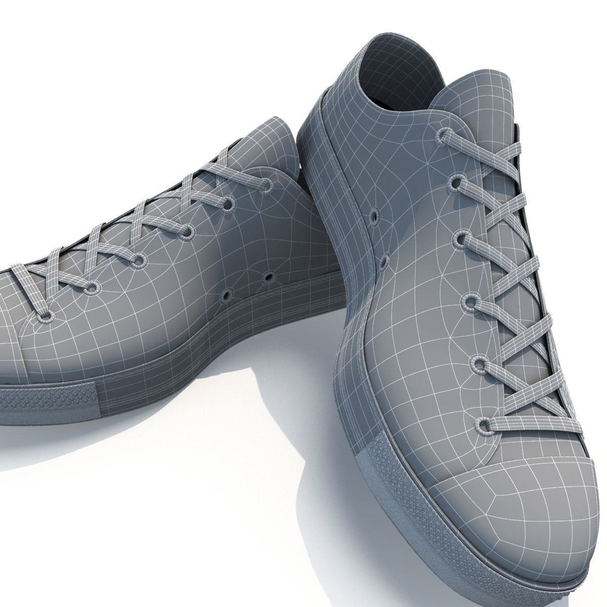 Realistic Sports Sneakers 3D model_8