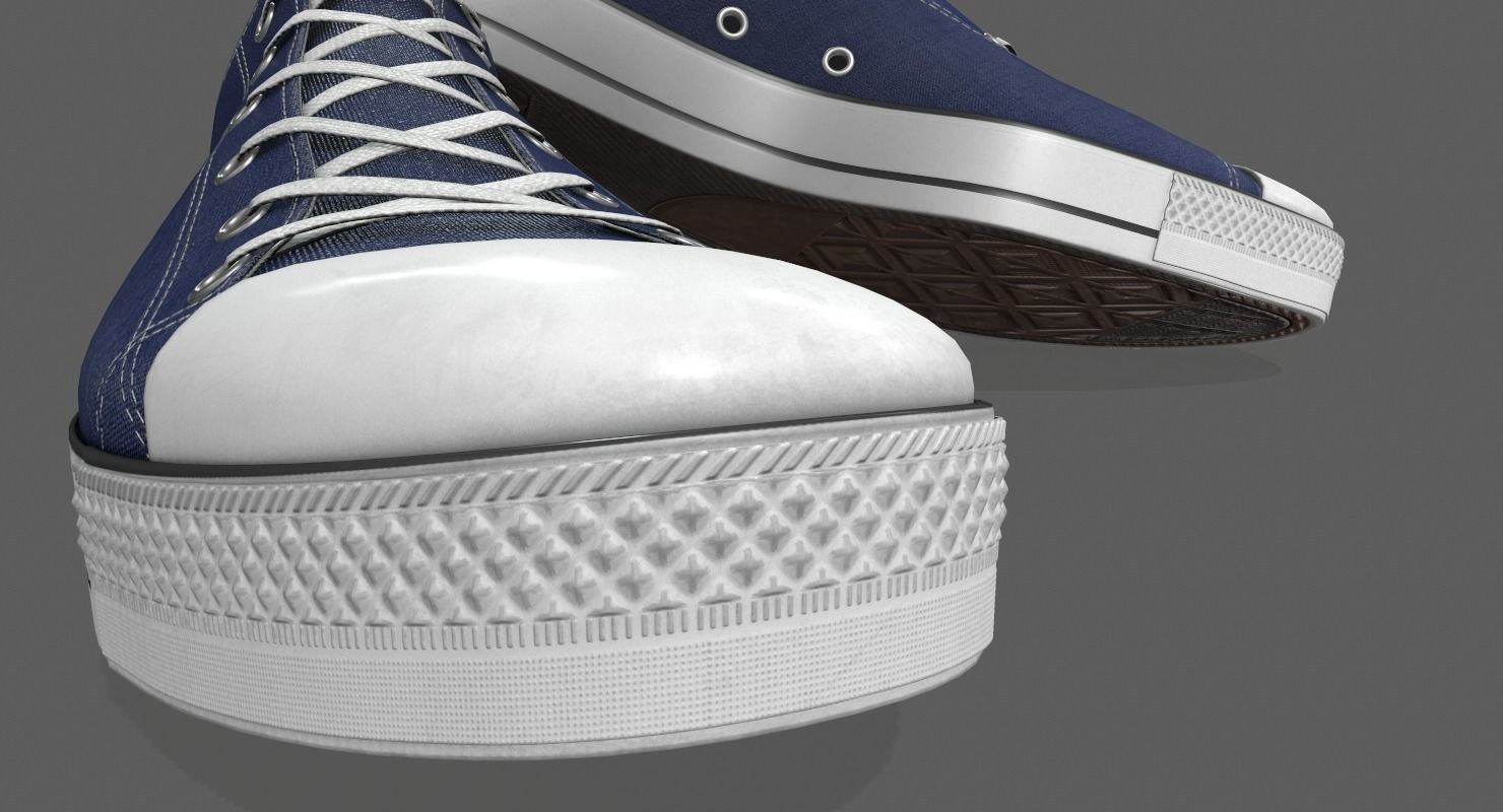 Realistic Sports Sneakers 3D model_6