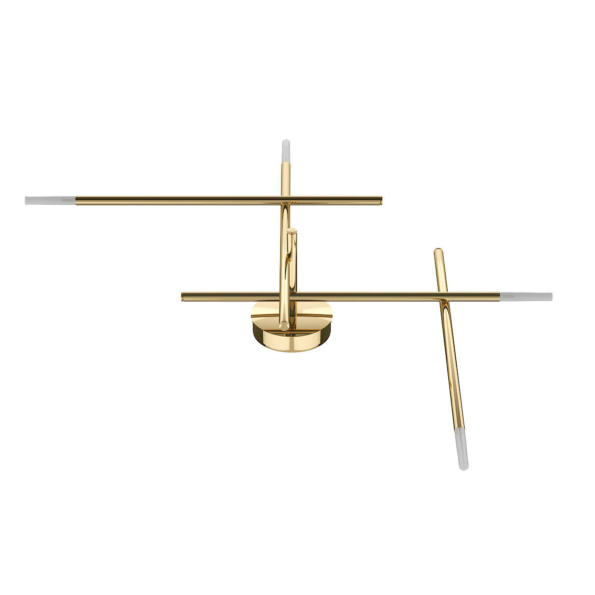 Golden Wall Lamp 3D model_2