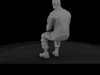 Modern Seated Soldier 3D model 3D printable | CGTrader