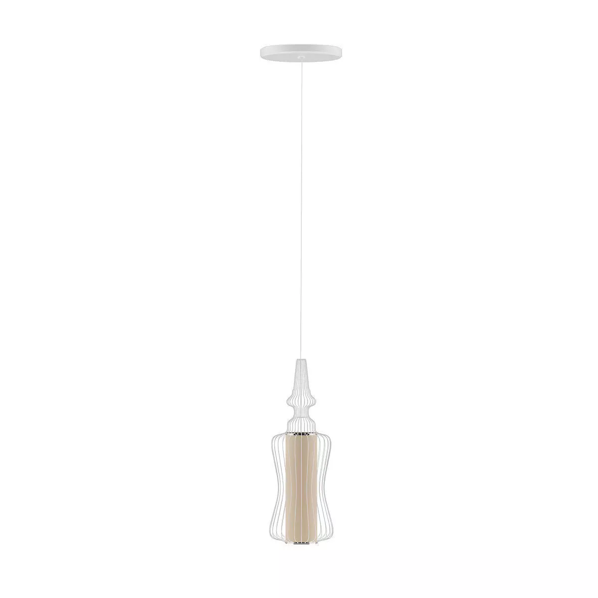 Ceiling Lamp with Wire Shade 02 3D model_0