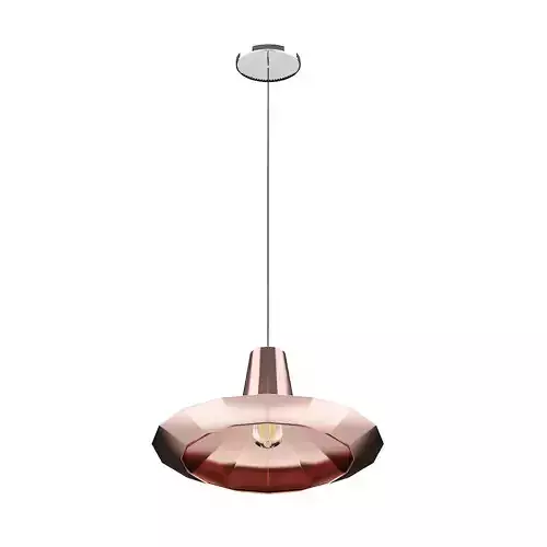 Ceiling Lamp with Copper Shade 03