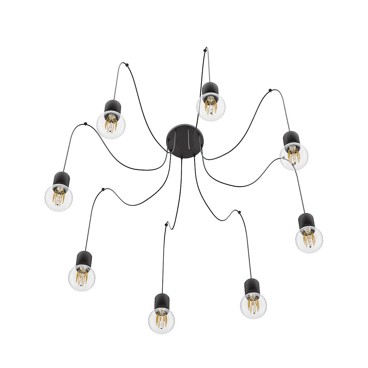 Minimalistic Ceiling Lamp 3D model_2