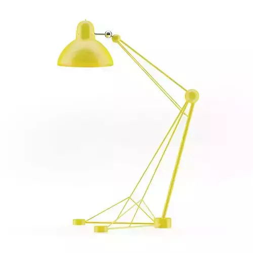 Large Yellow Floor Lamp