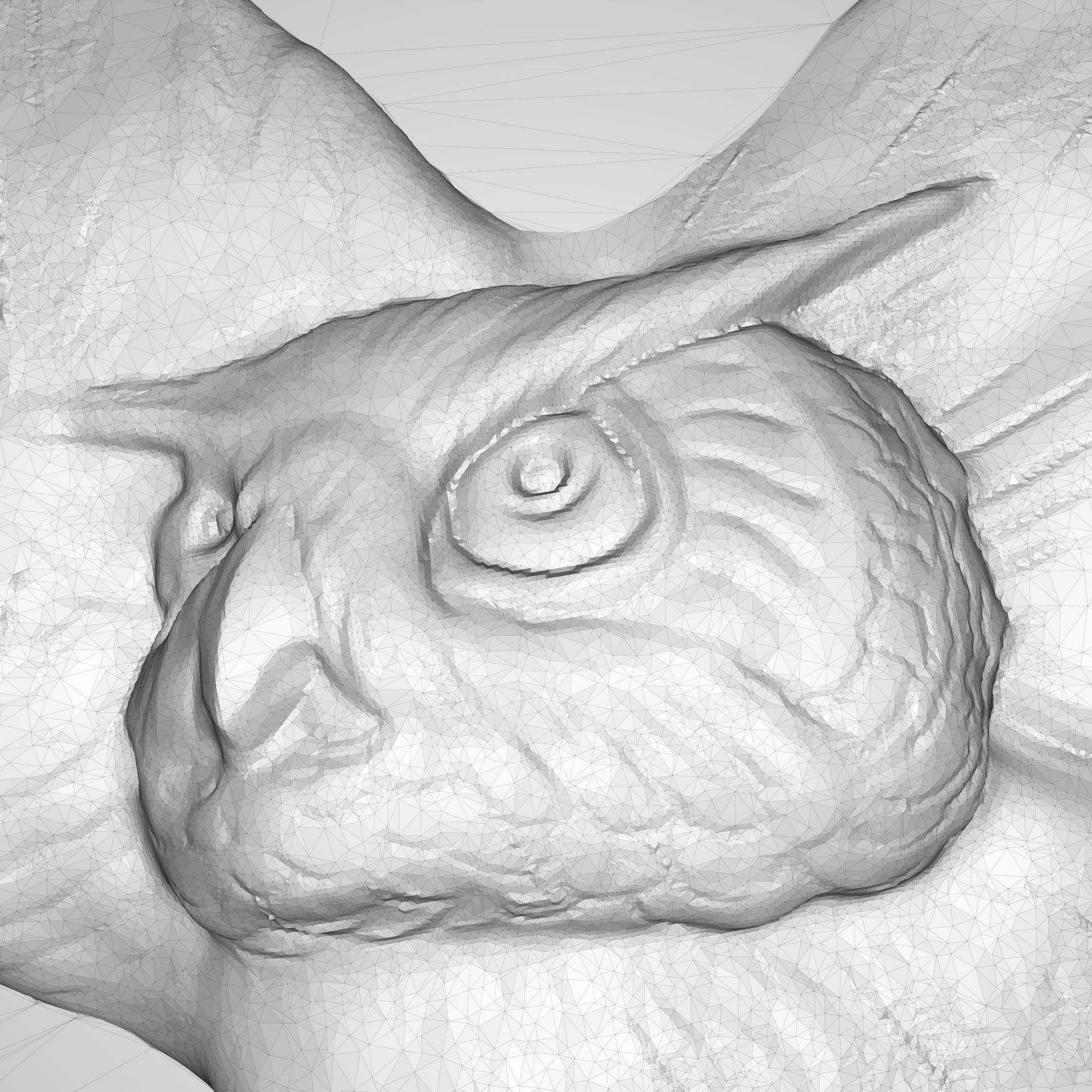 Man with owl Bas relief for CNC 3D print model_5