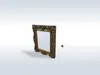 3D model Gothic Ornate Gold Frame with Skulls 255 VR / AR / low-poly ...