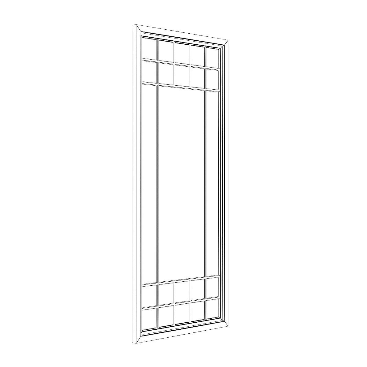 White Window 15 3D model_6
