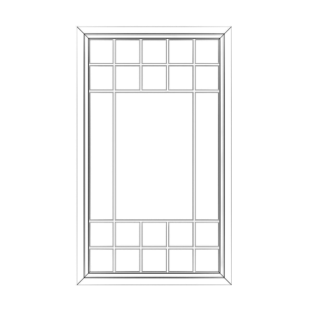 White Window 13 3D model_4