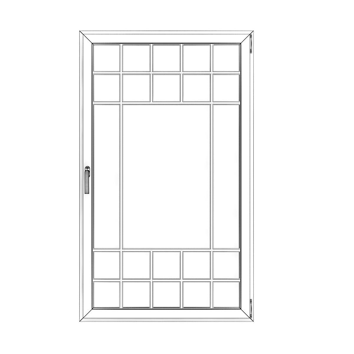 White Window 13 3D model_5