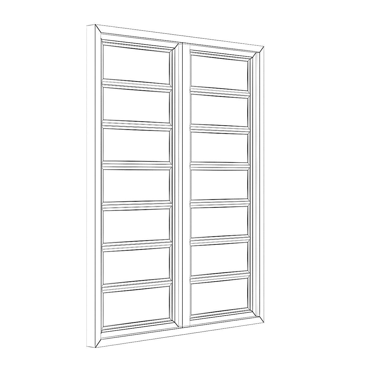 Metal Window 11 3D model_6