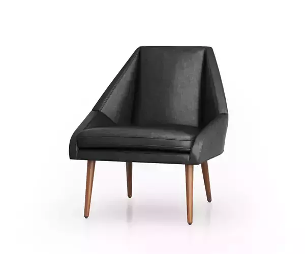 Parker Leather Slipper Chair by West elm 3D model