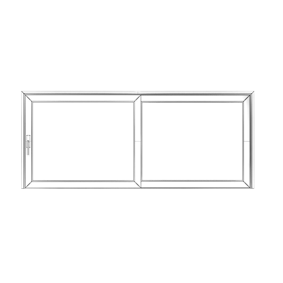 Metal Window 09 3D model_4