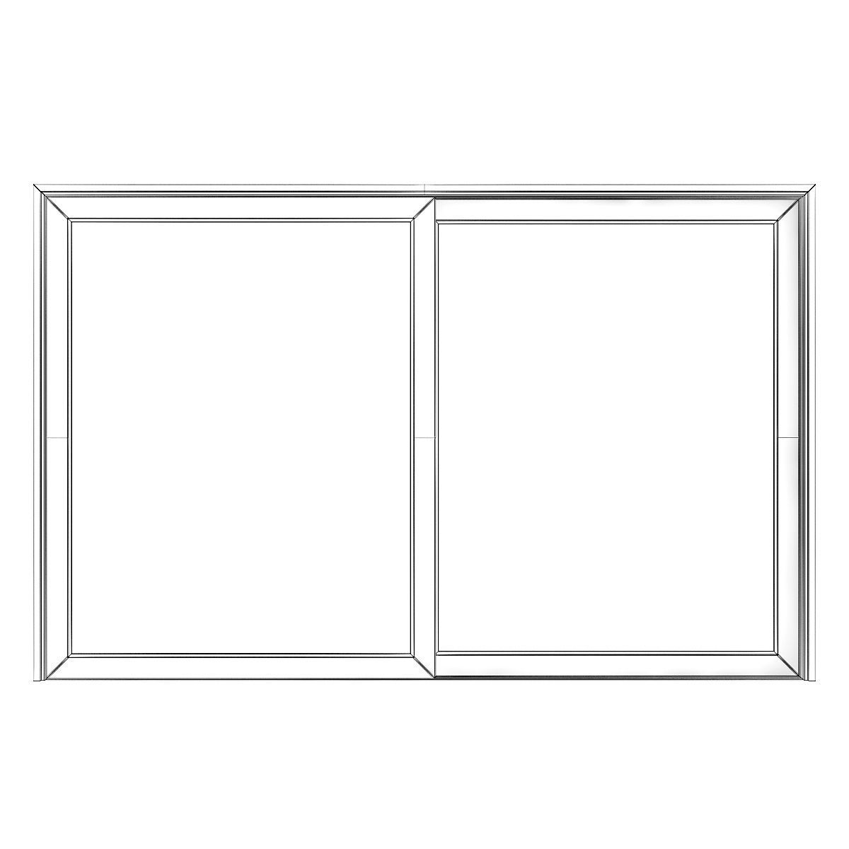 Metal Window 07 3D model_4