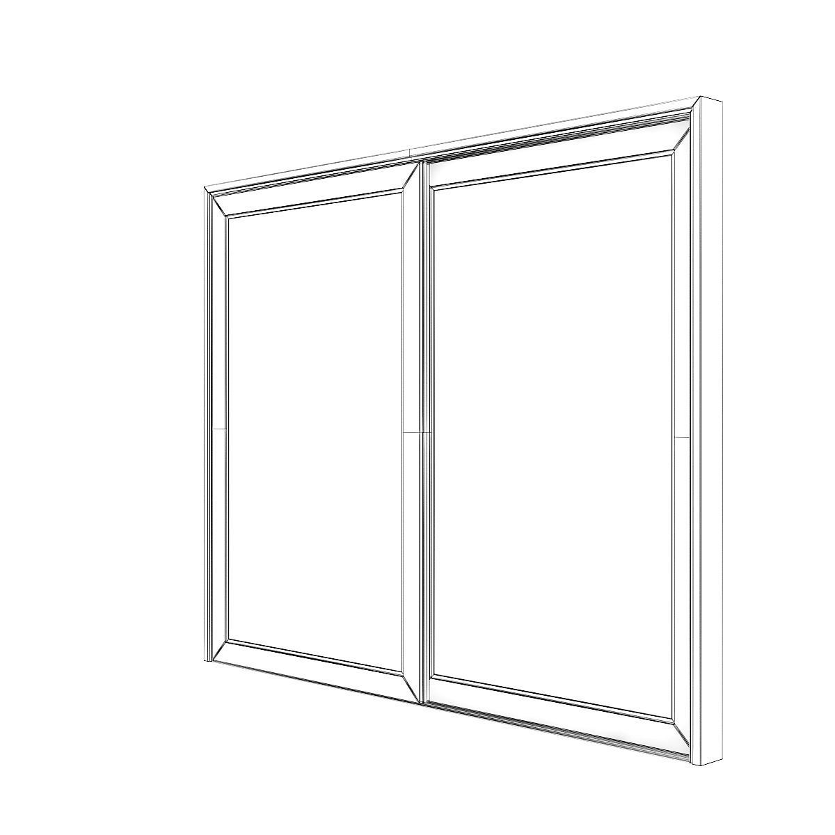 Metal Window 06 3D model_7