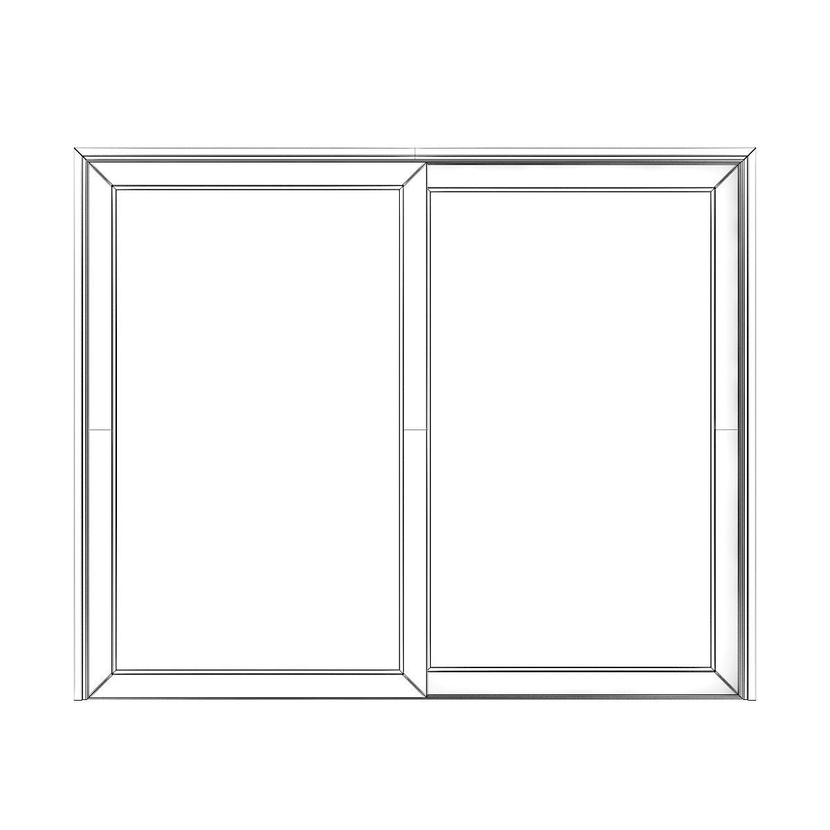 Metal Window 06 3D model_4