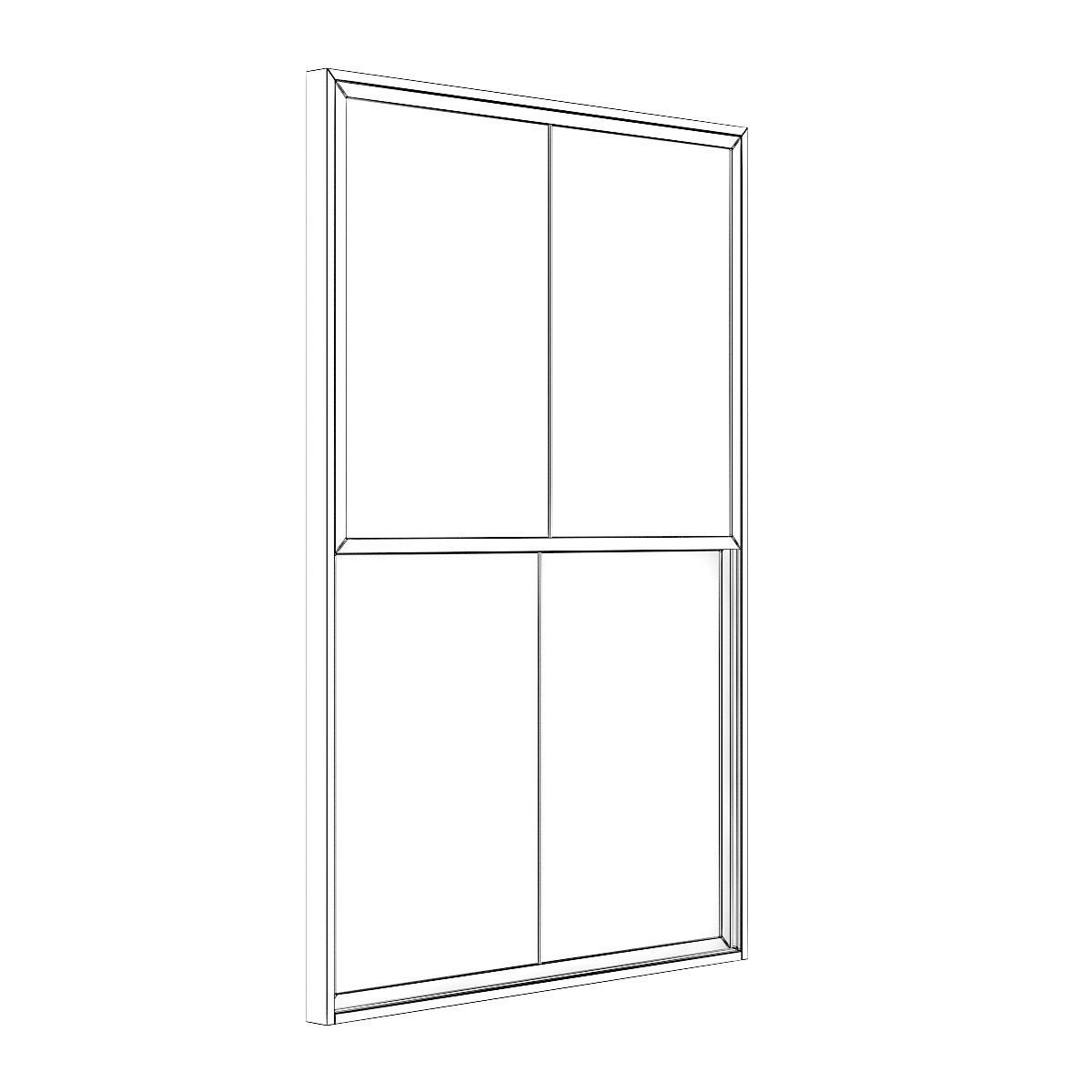 Metal Window 05 3D model_6